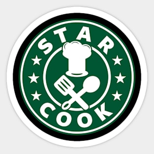 Star Cook Gift For Chefs Cooks Moms And Cooking Lovers Sticker